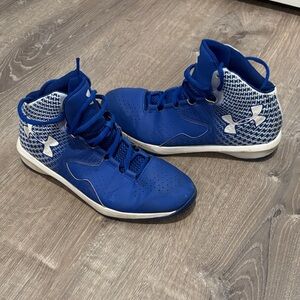 Under Armour Royal Blue High-Top Sneakers